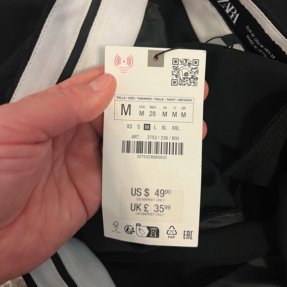 2/$30 Zara - Black High Waisted Trouser Pants - NWT - Picture 7 of 10